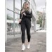 PRETTYGARDEN Women's 2024 Fall Two Piece Outfit Long Sleeve Crewneck Pullover Tops and Long Pants Tracksuit