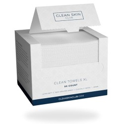 Discover Clean Skin Club: XL Towels, the world's first biodegradable facial towel, gentle, eco-friendly, and dermatologically tested. 50 units.